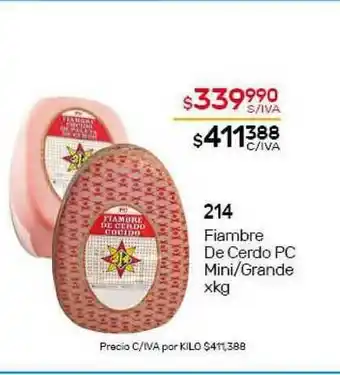 Nini Mayorista 214 Fiambre De Cerdo Pc Ini-grande xkg oferta