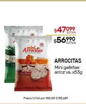 Nini Mayorista Arrocitas Mini Galletas x53 g oferta