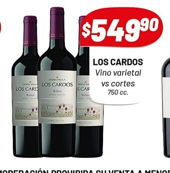 Almacor Los Cardos Vino Varietal Vs Cortes oferta
