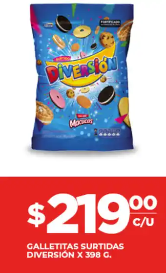 Supermercados DIA Galletitas Surtidas Diversión x398g oferta