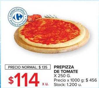 Carrefour Prepizza de tomate oferta
