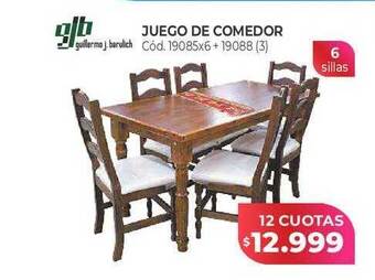 Naldo Lombardi Juego de comedor gjb oferta