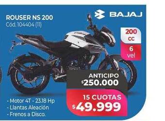 Naldo Lombardi Rouser ns 200 bajaj oferta