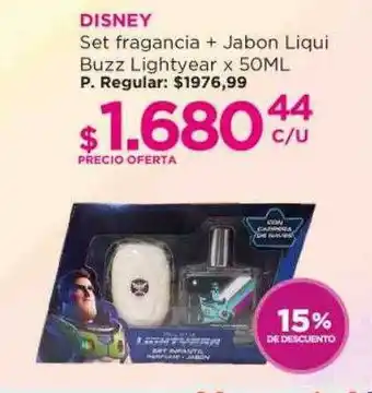 Punto de Salud Disney set fragancia + jabon liqui buzz lightyear 15% de descuento oferta
