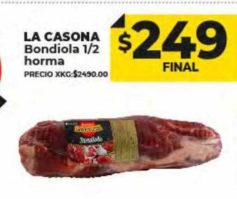 Supermayorista Vital La casona bondiola 1 2 horma oferta