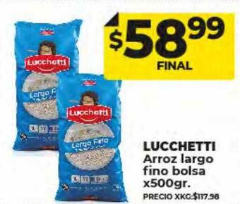Supermayorista Vital Lucchetti arroz largo fino bolsa oferta
