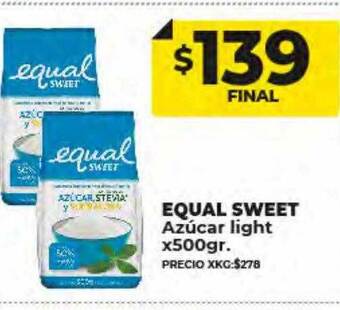 Supermayorista Vital Equal sweet azúcar light oferta