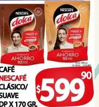 Supermercados Mariano Max Café nescafé clasico suave oferta