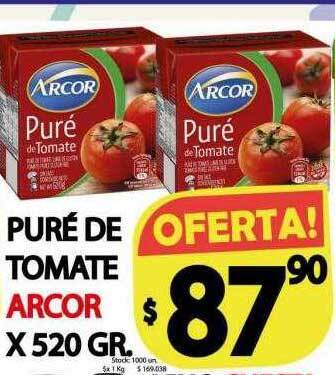 Supermercados Mariano Max Puré de tomate arcor oferta