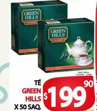Supermercados Mariano Max Té green hills oferta