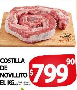 Supermercados Mariano Max Costilla de novillito oferta