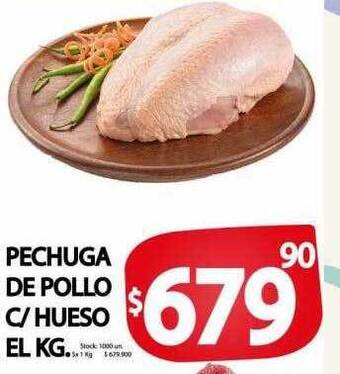 Pechuga de pollo c hueso
