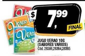 Supermercados Yaguar Jugo verao oferta