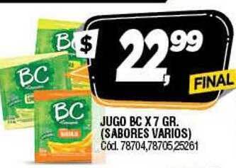Supermercados Yaguar Jugo bc oferta