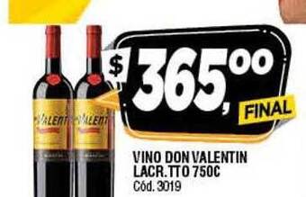 Supermercados Yaguar Vino don valentin lacr tto oferta