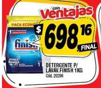 Supermercados Yaguar Detergente p lavav finish oferta