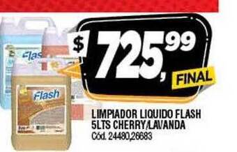 Supermercados Yaguar Limpiador liquido flash cherry lavanda oferta