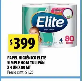 Punto Mayorista Papel Higiénico Elte Simple Hoja Tulipán oferta