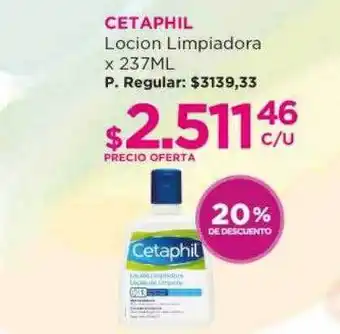 Punto de Salud Cetaphil locion limpiadora 20% de descuento oferta