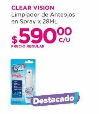 Punto de Salud Clear vision limpiador de anteojos en spray oferta