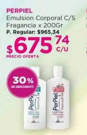 Punto de Salud Perpiel emulsion corporal c s fragancia 30% de descuento oferta