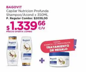 Punto de Salud Bagovit capilar nutricion profunda shampoo acond oferta