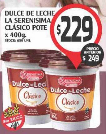 Supermercados Malambo Dulce de leche la serenisima clásico pote oferta