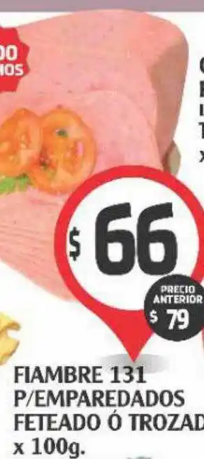 Supermercados Malambo Fiambre 131 p-emparedados feteado ó trozad oferta