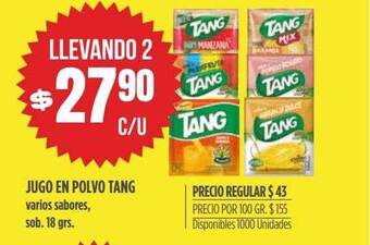 Supermercados Vea Jugo en polvo tang oferta