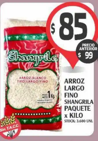 Supermercados Malambo Arroz largo fino shangrila paquete x kilo oferta