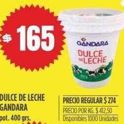 Supermercados Vea Dulce de leche gandara oferta