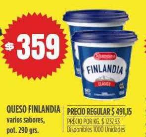 Supermercados Vea Queso finlandia oferta