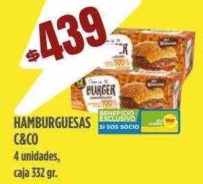 Supermercados Vea Hamburguesas c&co oferta