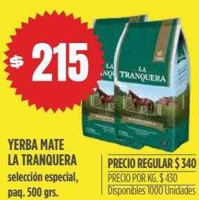 Supermercados Vea Yerba mate la tranquera oferta