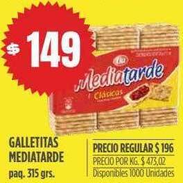 Supermercados Vea Galletitas mediatarde oferta