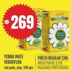 Supermercados Vea Yerba mate verdeflor oferta