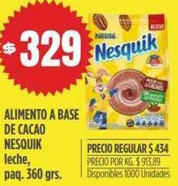 Supermercados Vea Alimento a base de cacao nesquik oferta