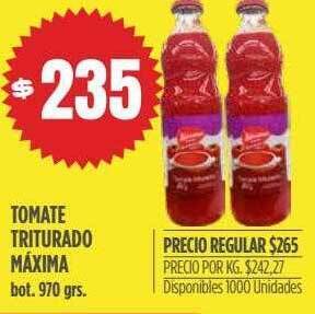 Supermercados Vea Tomate triturado máxima oferta
