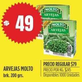 Supermercados Vea Arvejas molto oferta