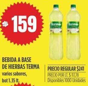 Supermercados Vea Bebida a base de hierbas terma oferta