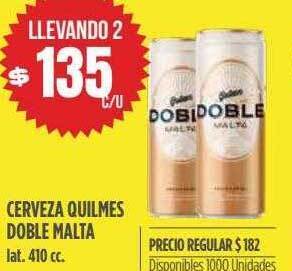 Supermercados Vea Cerveza quilmes doble malta oferta