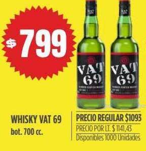 Supermercados Vea Whisky vat 69 oferta