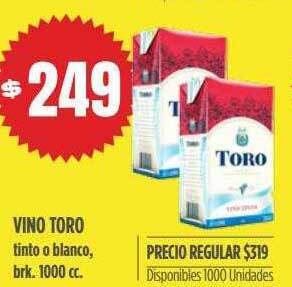 Supermercados Vea Vino toro oferta