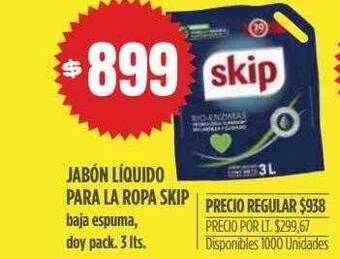Supermercados Vea Jabón líquido para la ropa skip oferta