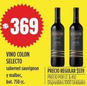Supermercados Vea Vino colon selecto oferta