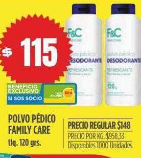 Supermercados Vea Polvo pédico family care oferta