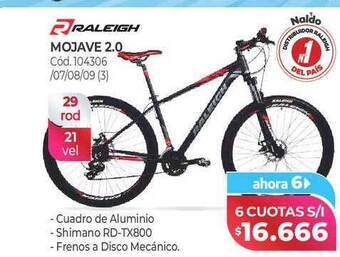 Naldo Lombardi Mojave 2.0 raleigh oferta
