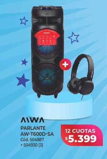 Naldo Lombardi Aiwa parlante aw-t600d-sa oferta