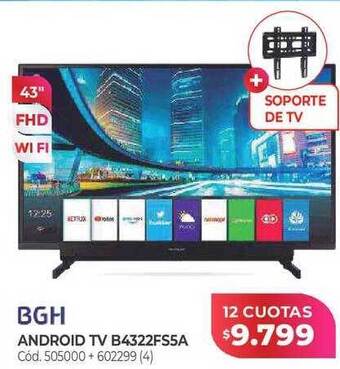 Naldo Lombardi Bgh android tv b4322fs5a oferta