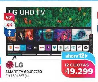 Naldo Lombardi Lg smart tv 60up7750 oferta